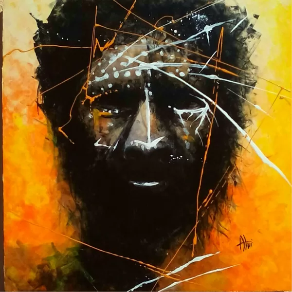 60X60 " ABORIGINAL GENOCIDE 1 "