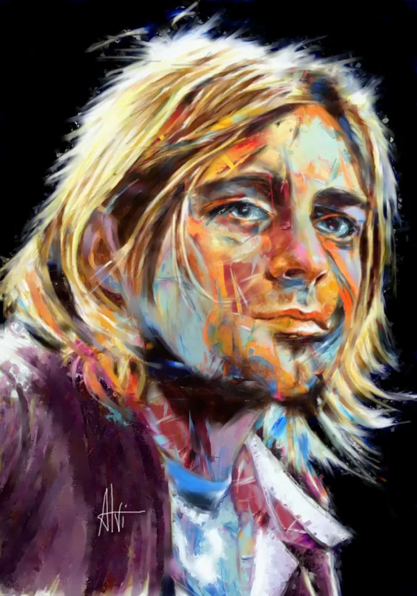 70X120 " KURT COBAIN ( Nirvana ) "
