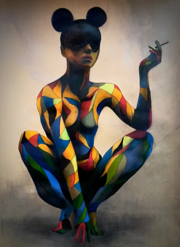 70x100  harlequin 