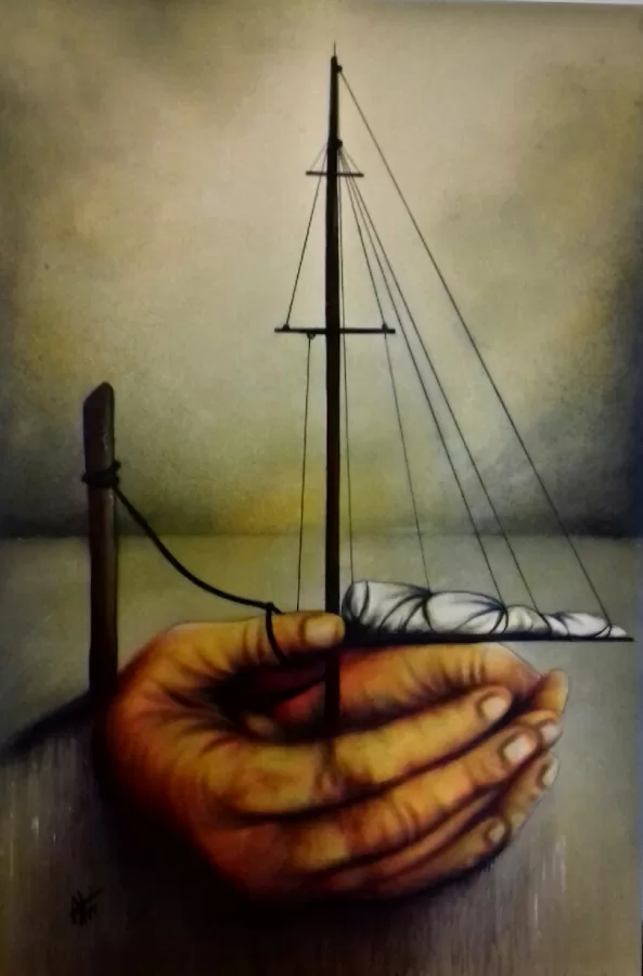 60x90 barche surreali 3